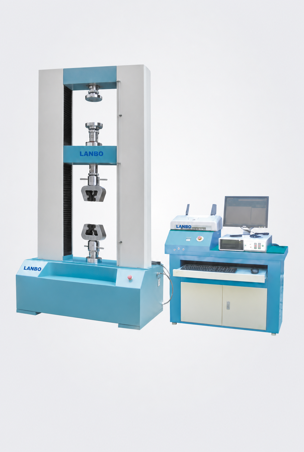 Servo tensile testing machine with LANBO branding